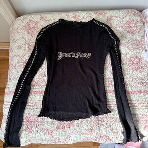 Sheer black Parasuco top